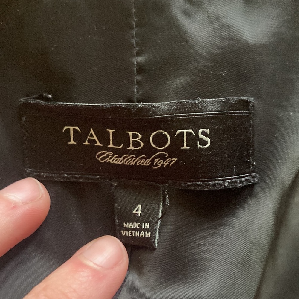 Talbots Basic Black Blazer - image 4